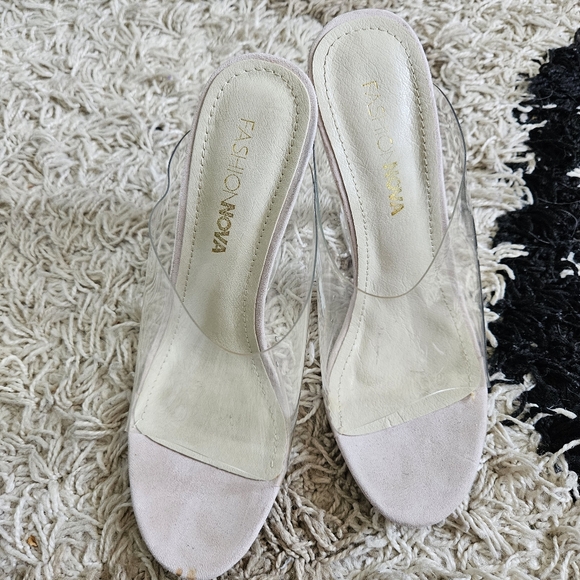 Fashion Nova clear wedges - Picture 1 of 4